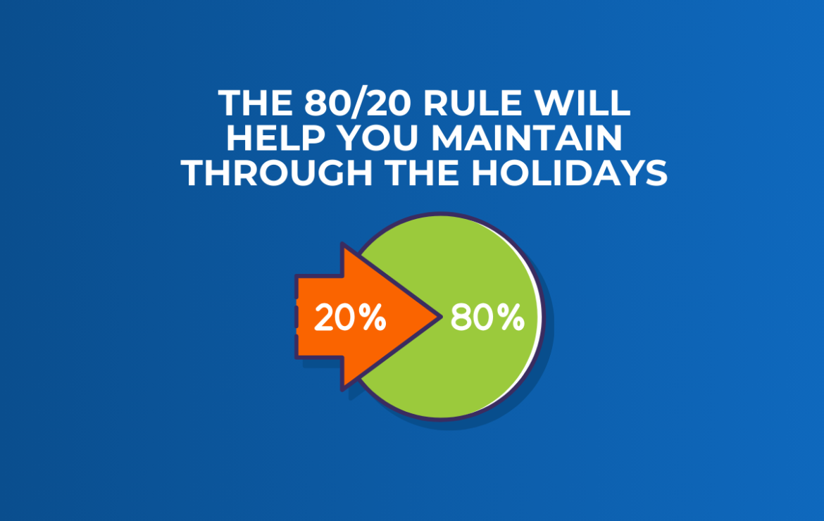 The 80/20 rule will help you maintain through the holidays