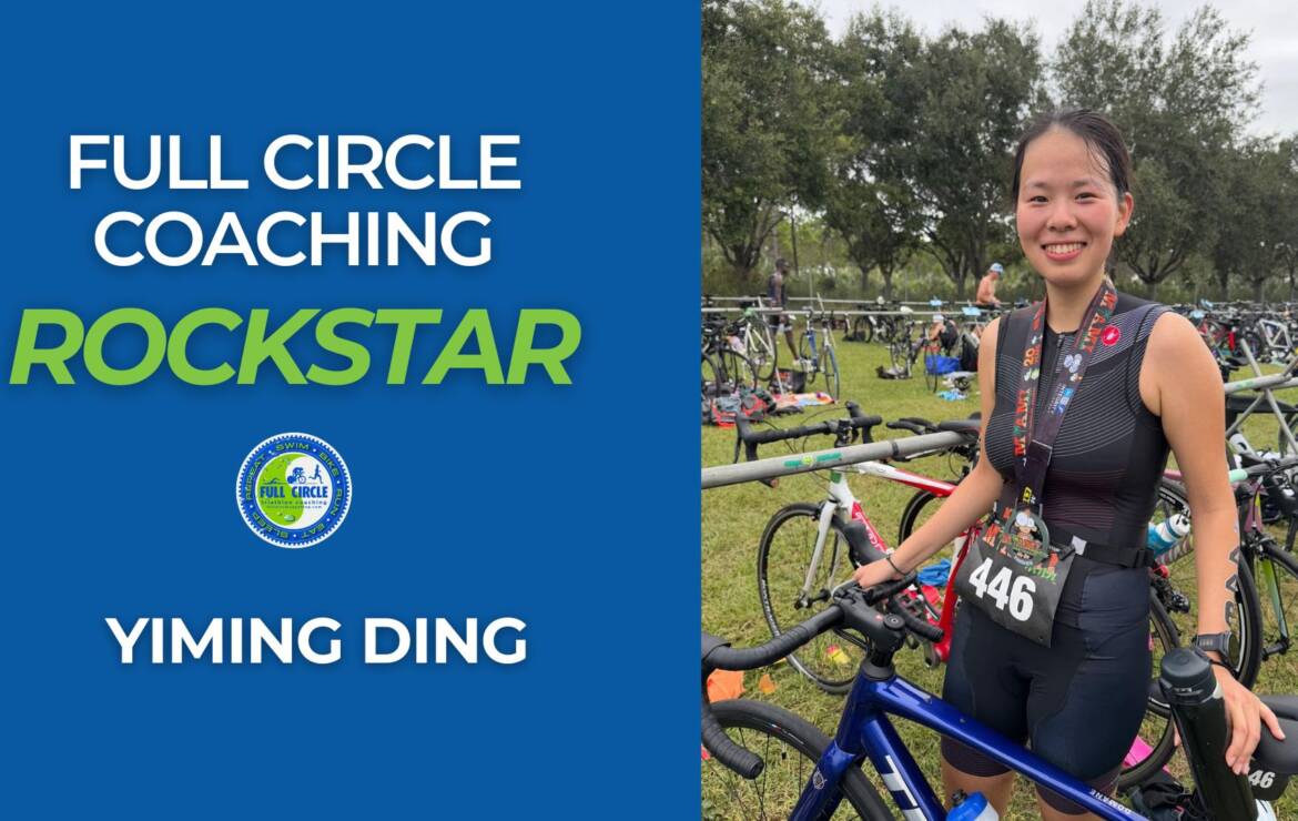 Never ridden a bike? See how Yiming Finished her first Triathlon