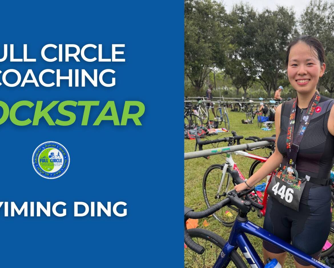 Never ridden a bike? See how Yiming Finished her first Triathlon