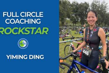 Never ridden a bike? See how Yiming Finished her first Triathlon