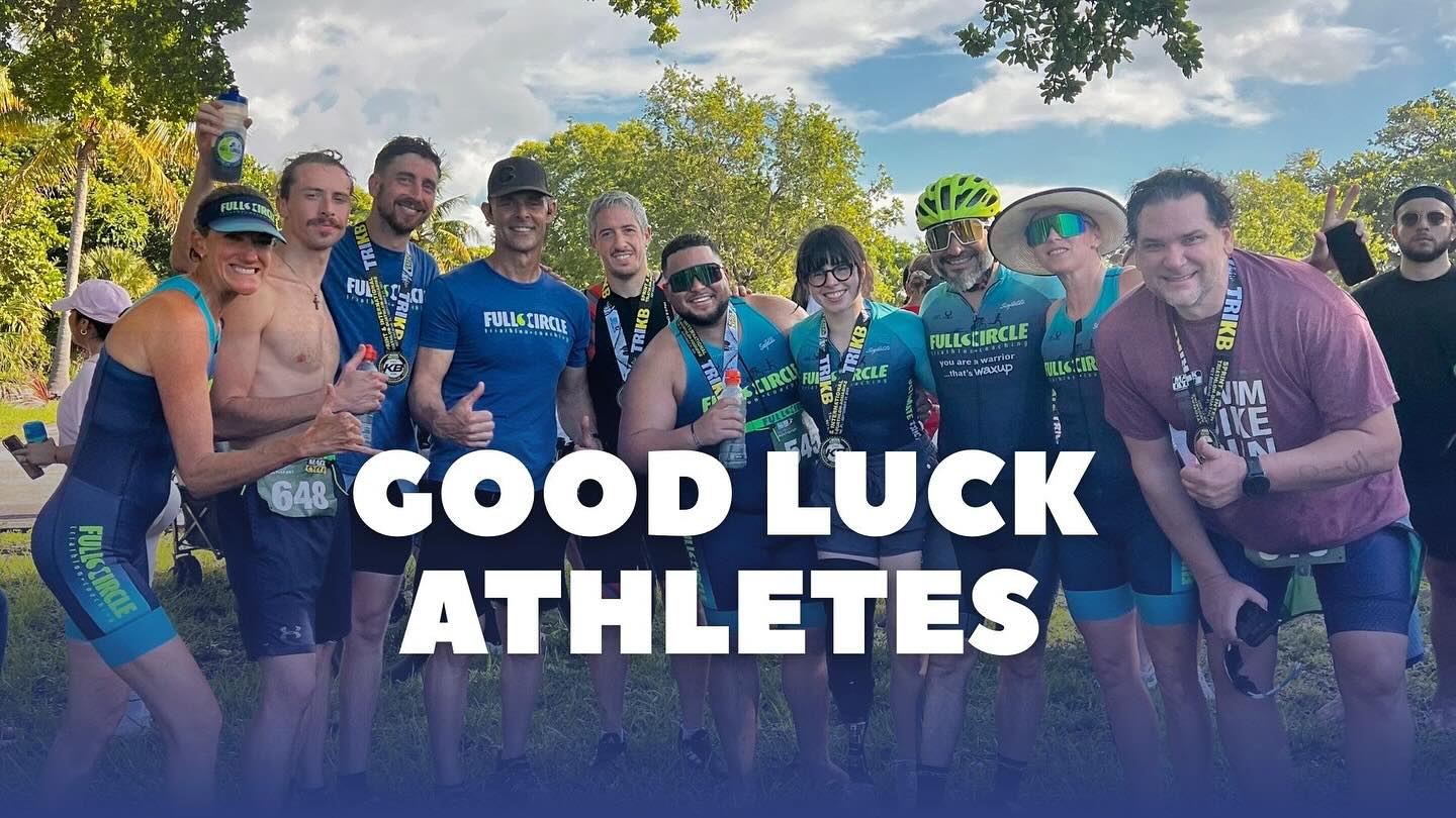 Good Luck to all of the Full Circle Athletes racing this weekend! 
Ironman Florida
Eddy Blandino @eddy_blands 
Giovanni Luciano @gioluciano 
Carlos Roca @carlosroca3 
Richard Gomez 
New York Marathon 
Cori Beaubien 
Michael Schapiro
Go crush it 🔥
#fullcirclecoaching