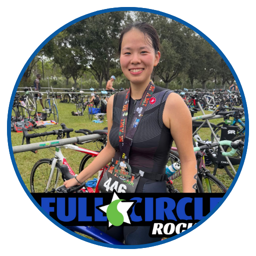 Triathlete training for women