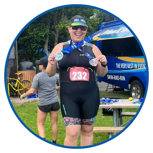 swim training for female triathlete